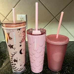 Starbucks Pink Tumblers